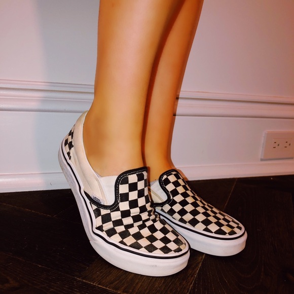 checkered vans poshmark